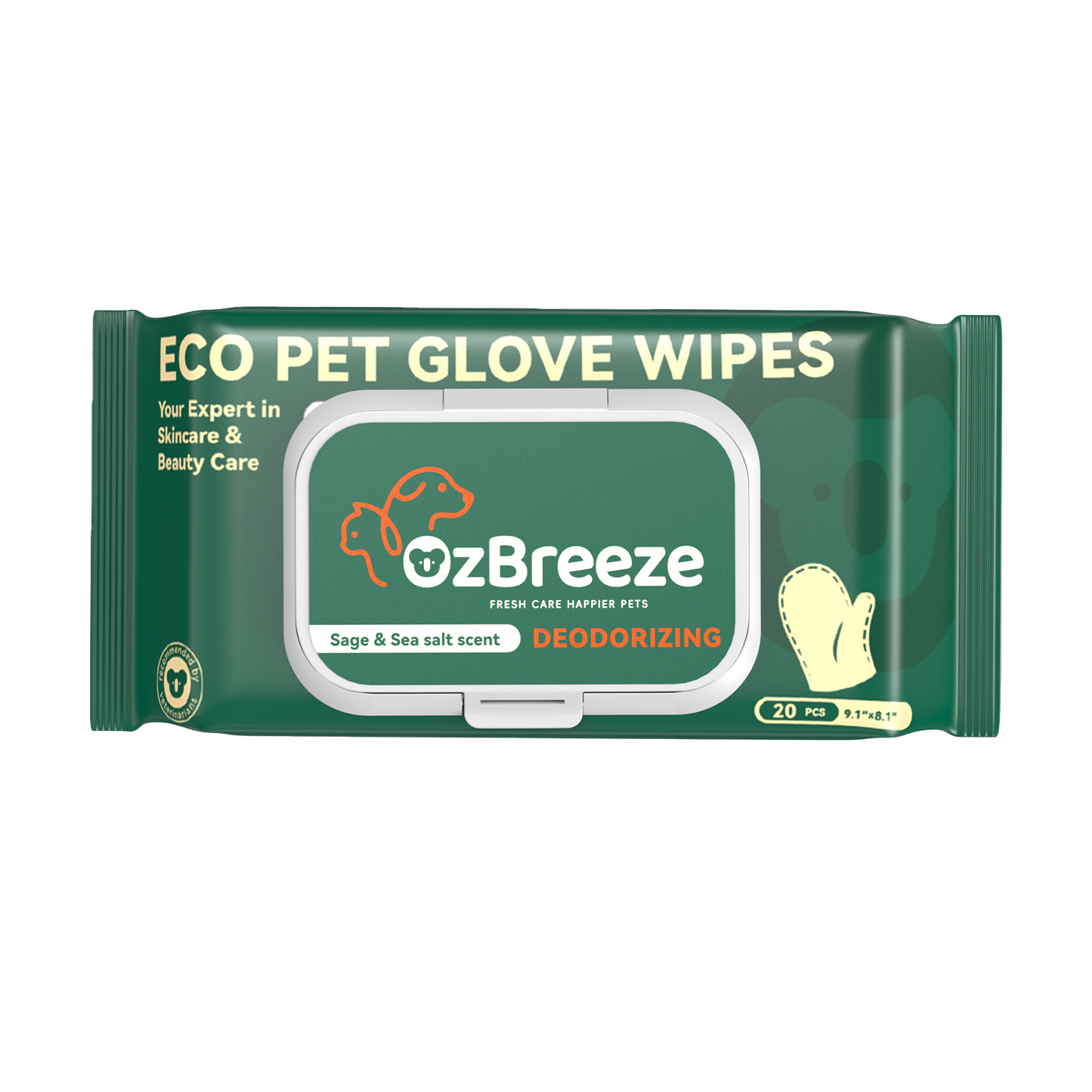ECO PET GLOVE WIPES-Deodorizing