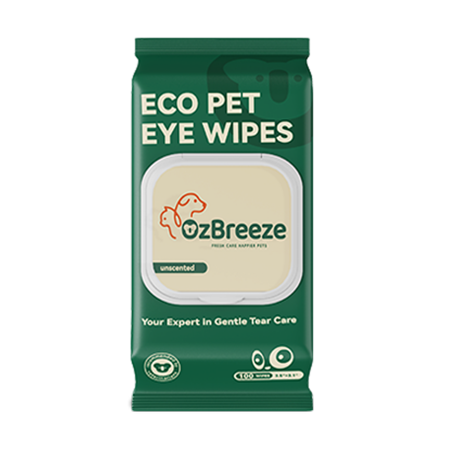 ECO PET EYE WIPES-unsented