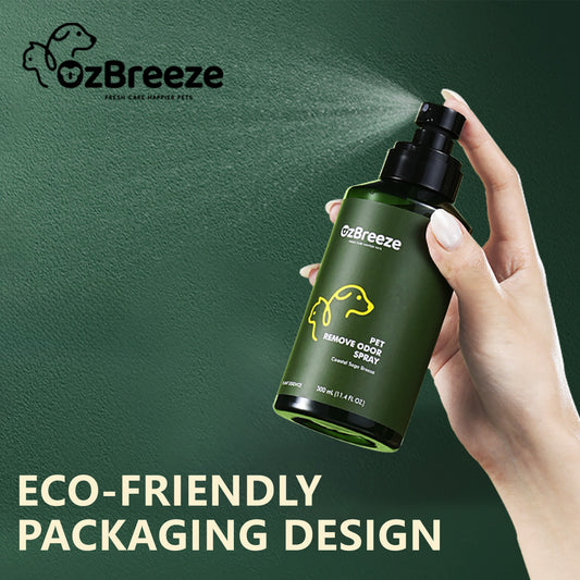Ozbreeze Pet Deodorizer Spray - Eliminates Odors from Fur, Litter Box & Bedding& Car Smells | 100% Plant-Based, No Alcohol | Safe for Dogs, Cats & Homes Oceanic Aroma Therapy