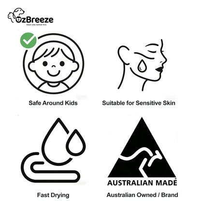 Ozbreeze Pet Deodorizer Spray - Eliminates Odors from Fur, Litter Box & Bedding& Car Smells | 100% Plant-Based, No Alcohol | Safe for Dogs, Cats & Homes Oceanic Aroma Therapy