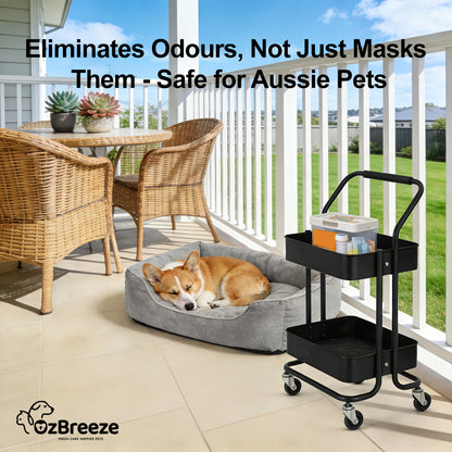 Ozbreeze Pet Deodorizer Spray - Eliminates Odors from Fur, Litter Box & Bedding& Car Smells | 100% Plant-Based, No Alcohol | Safe for Dogs, Cats & Homes Oceanic Aroma Therapy